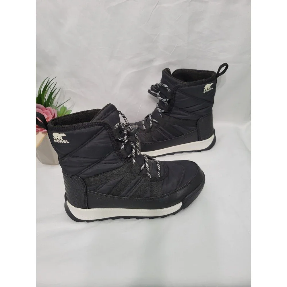 Sorel Whitney Toddler Shoes Size 2 (Big Boy) Black   Waterproof Boots Unisex